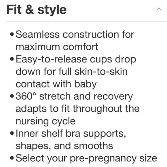 NWT Nursing Cami Built in Bra Breastfeeding Size Medium Black Postpartum Shaping - Picture 5 of 9